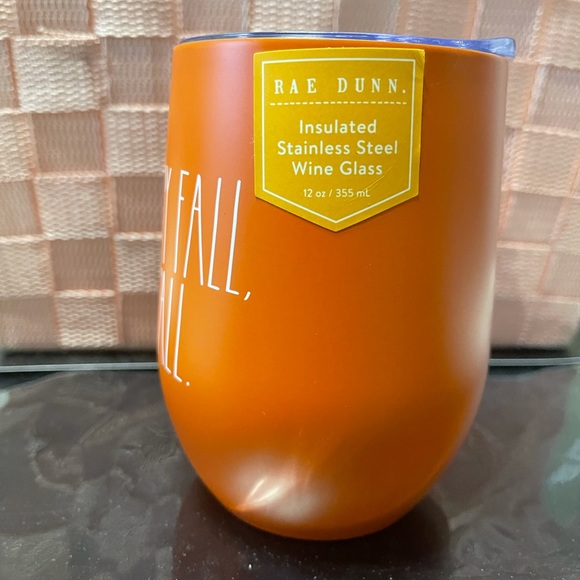 Rae Dunn Fall Y’all orange wine glass - Picture 5 of 5